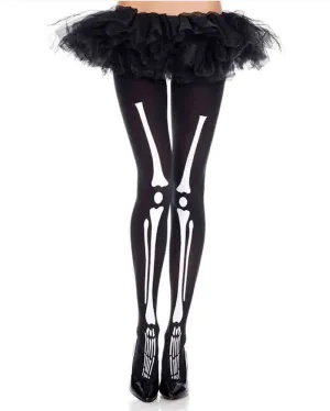 Skeleton Print Tights