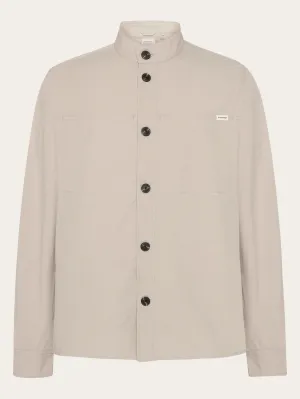 Slub overshirt - GOTS/Vegan - Light feather gray Knowledge Cotton