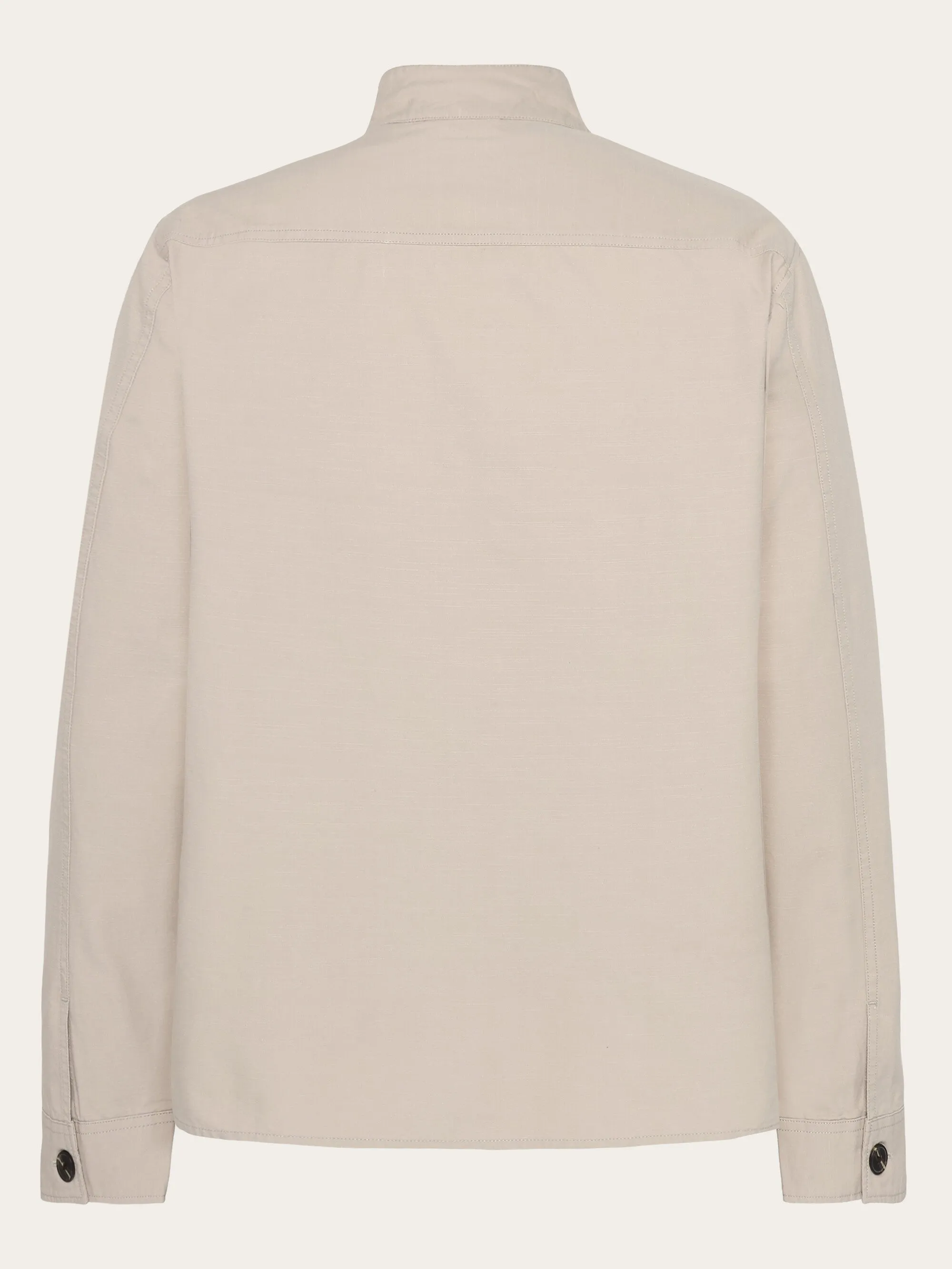 Slub overshirt - GOTS/Vegan - Light feather gray Knowledge Cotton