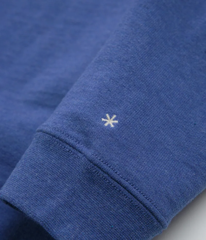 Snow Peak Recycled Cotton Crewneck Sweatshirt - Blue