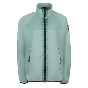 ST95 4 Way Stretch Zip Through Mid Green
