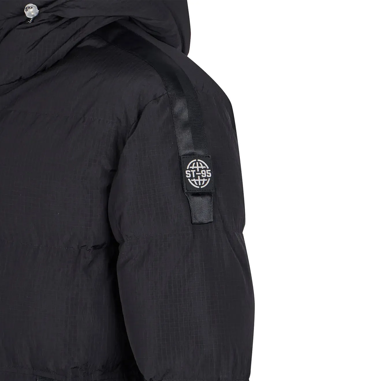 ST95 Hooded Puffer Black