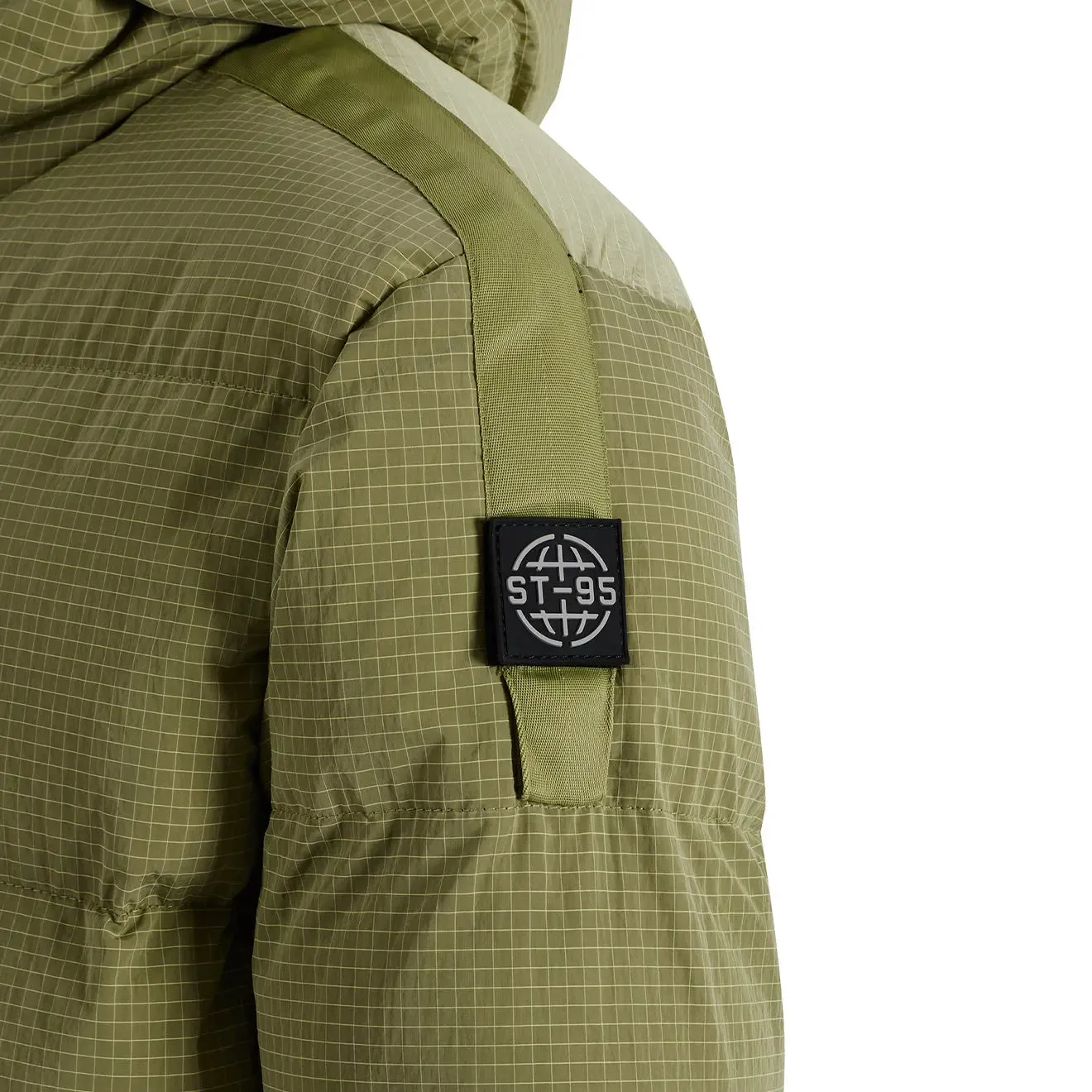 ST95 Hooded Puffer Light Green