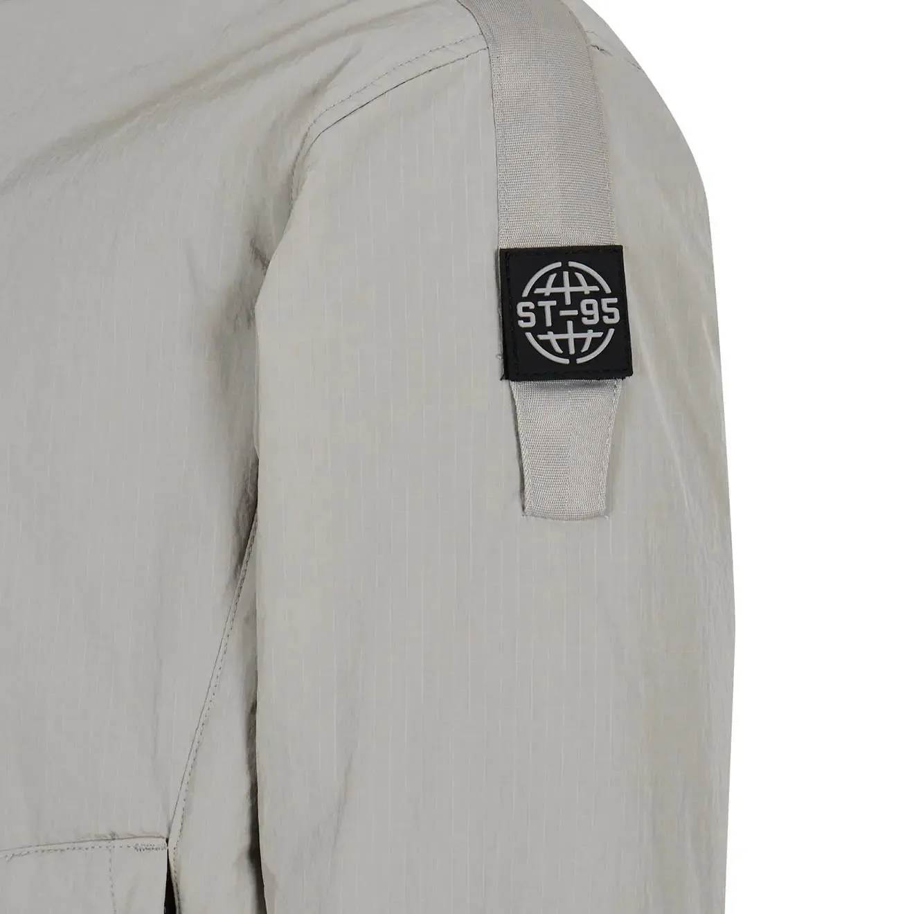 ST95 Lightweight Padded Overshirt Light Grey