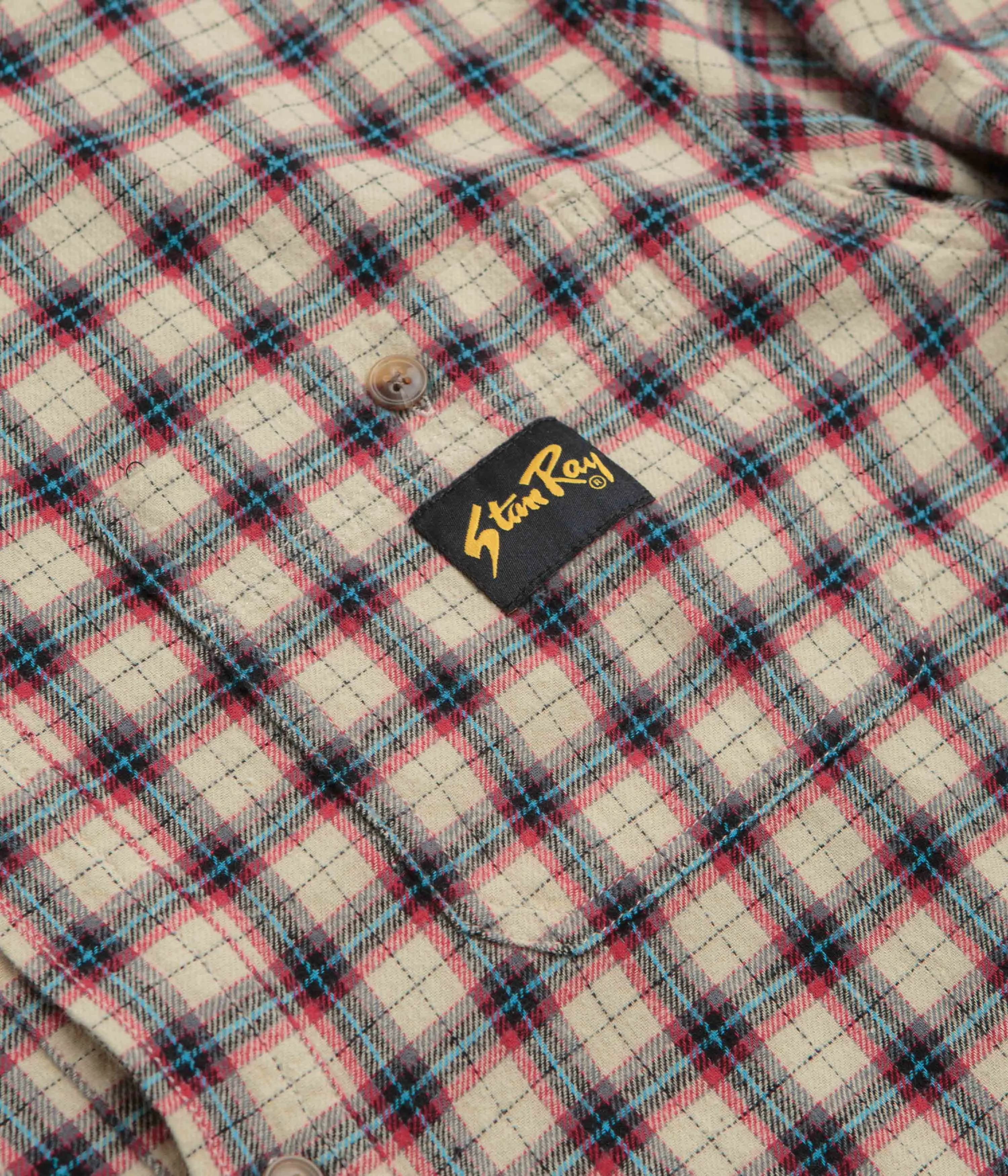 Stan Ray Flannel Shirt - Easy Natural Plaid