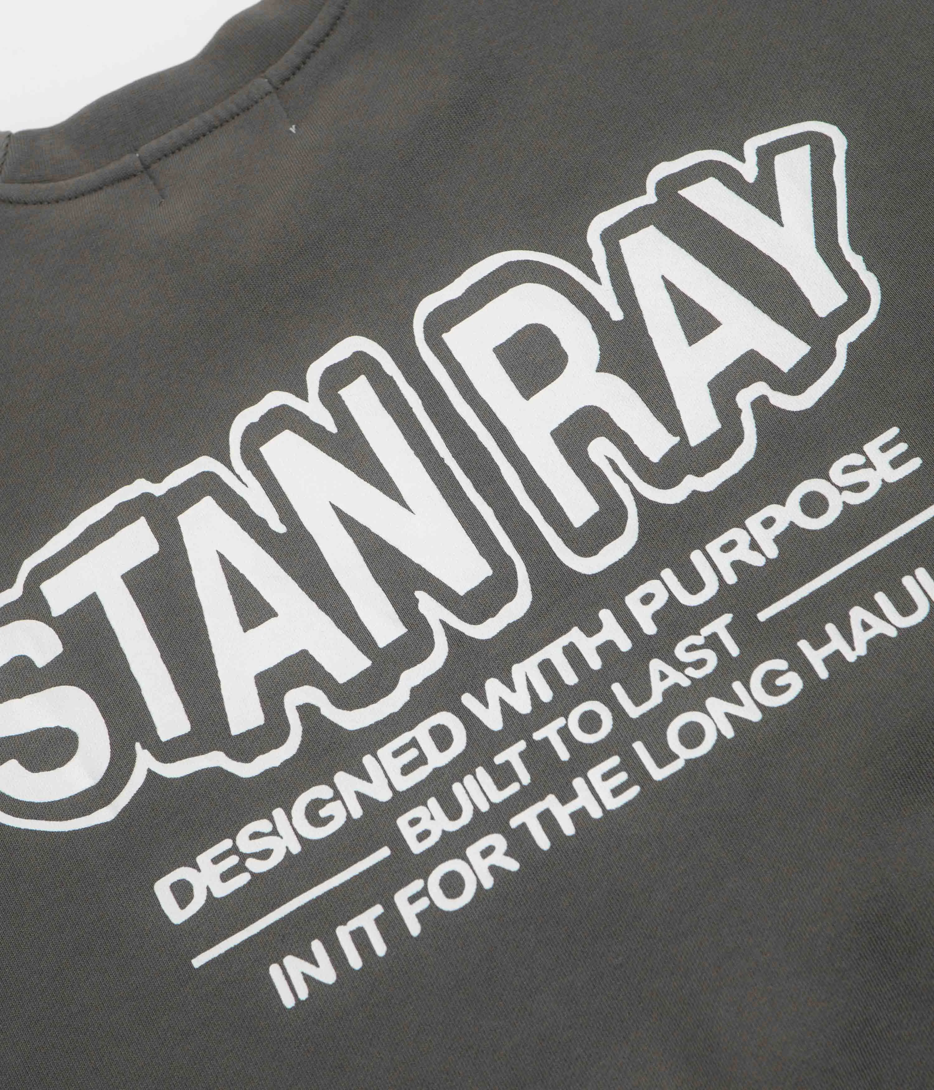 Stan Ray Long Haul Crewneck Sweatshirt - Washed Black