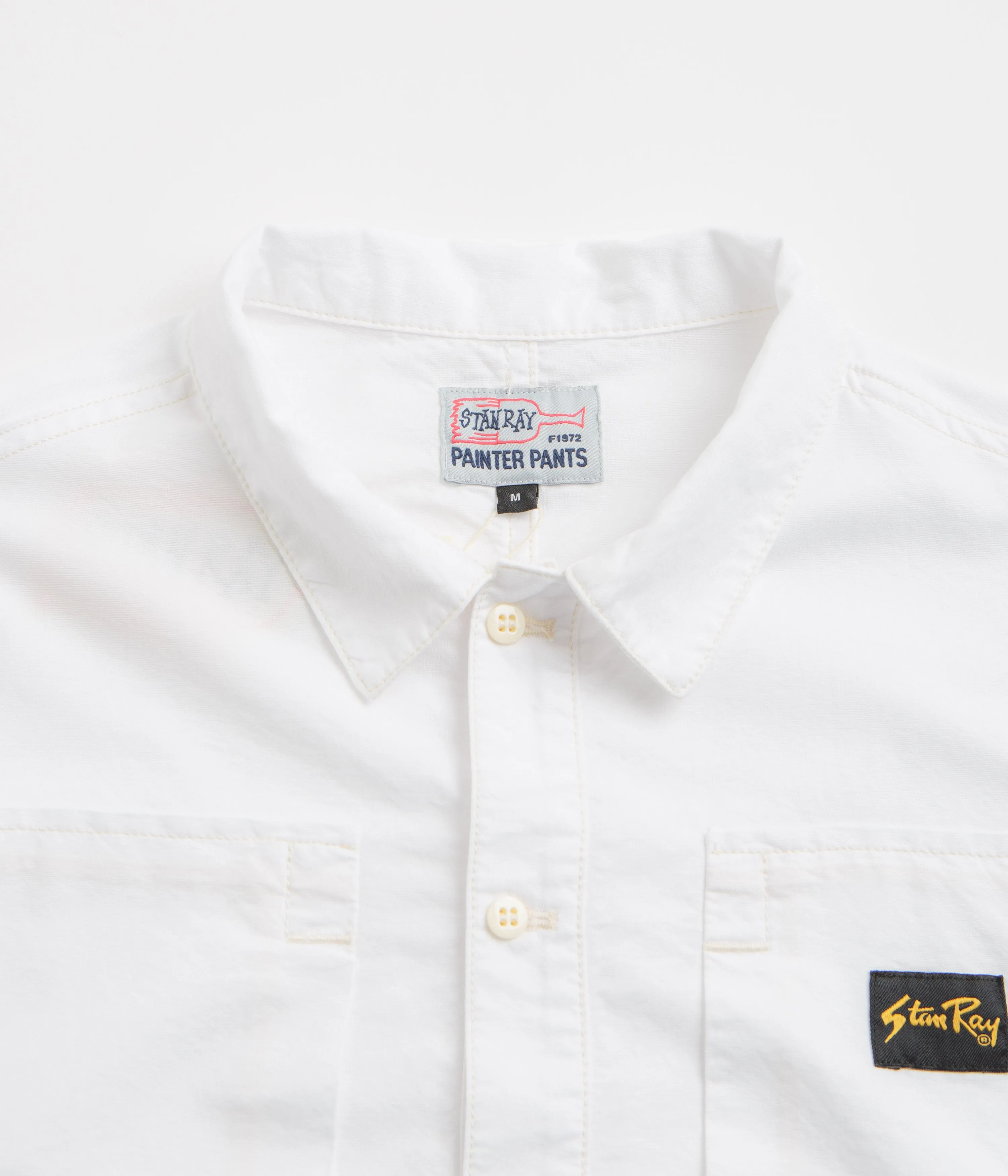 Stan Ray Painters Pop Over Shirt - Natural Cotton Oxford