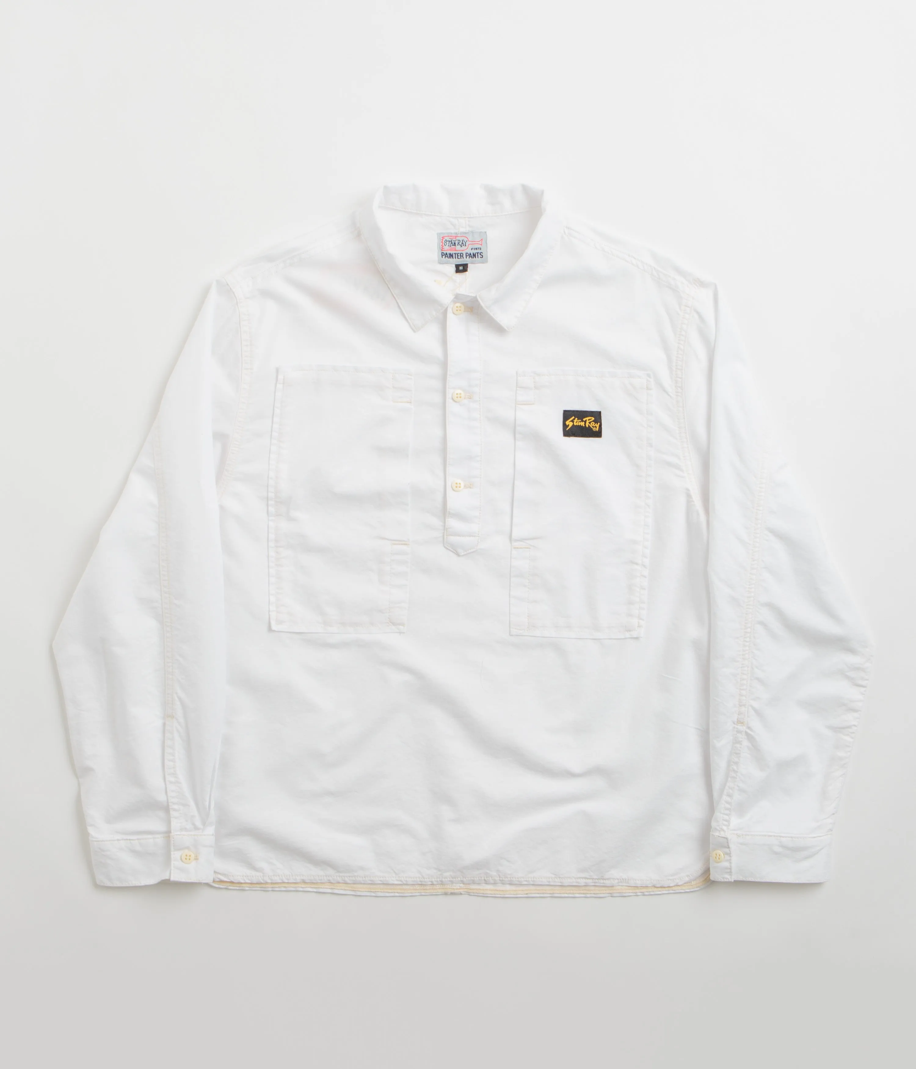 Stan Ray Painters Pop Over Shirt - Natural Cotton Oxford