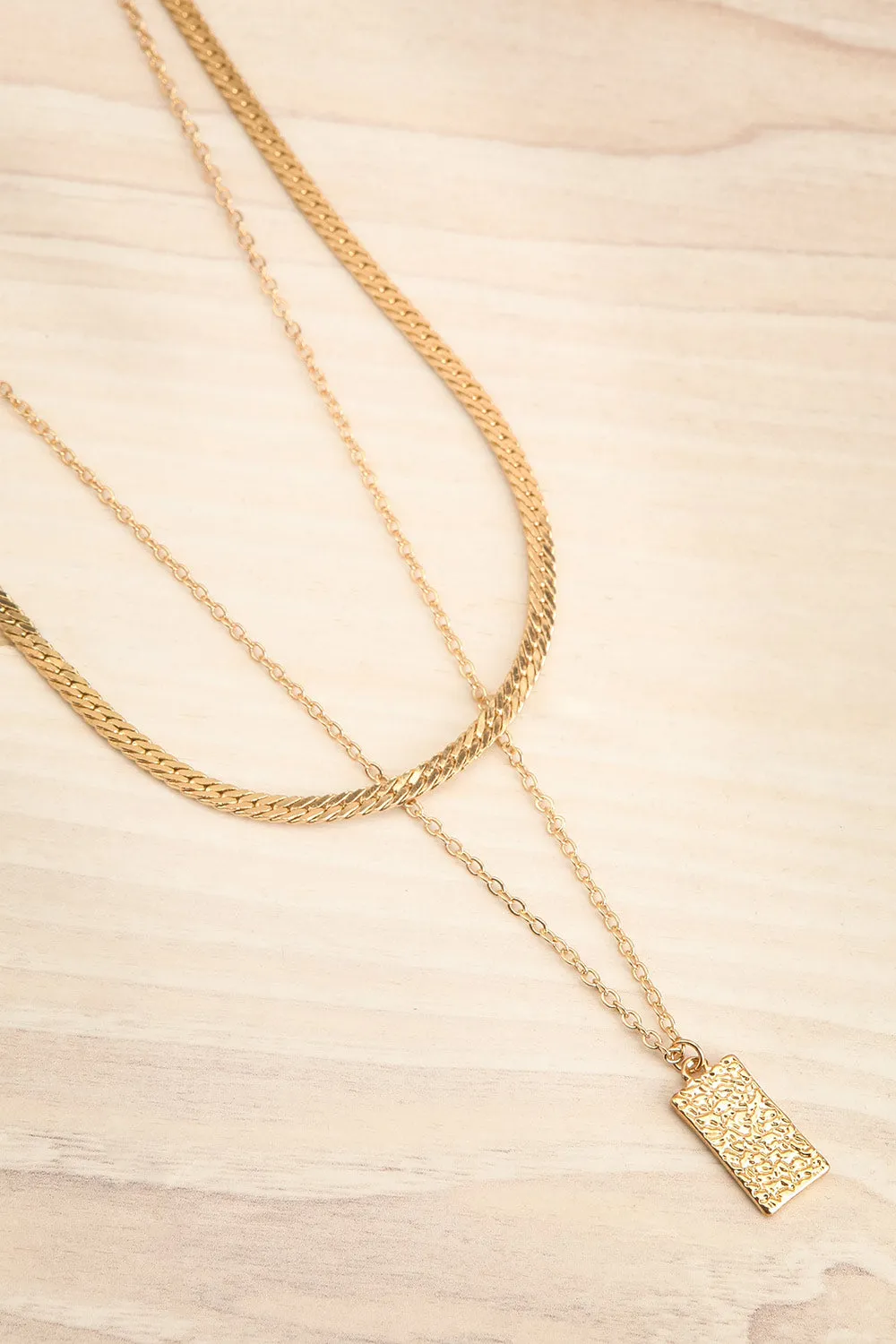 Stanton | Two Chain Golden Necklace