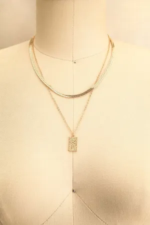 Stanton | Two Chain Golden Necklace
