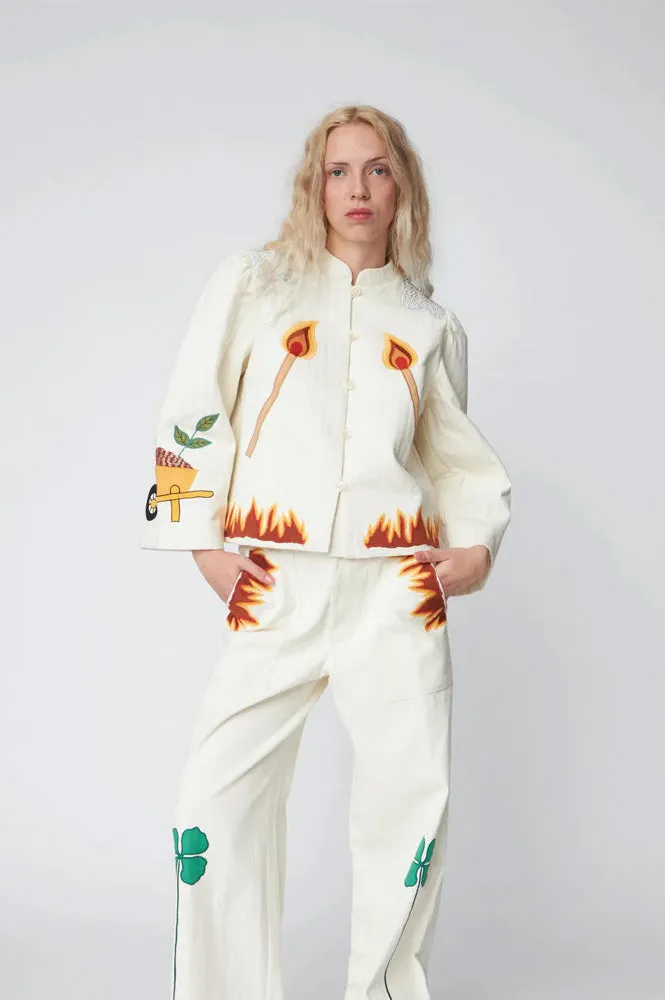 Stella Nova Elements Patchwork Cream Jacket