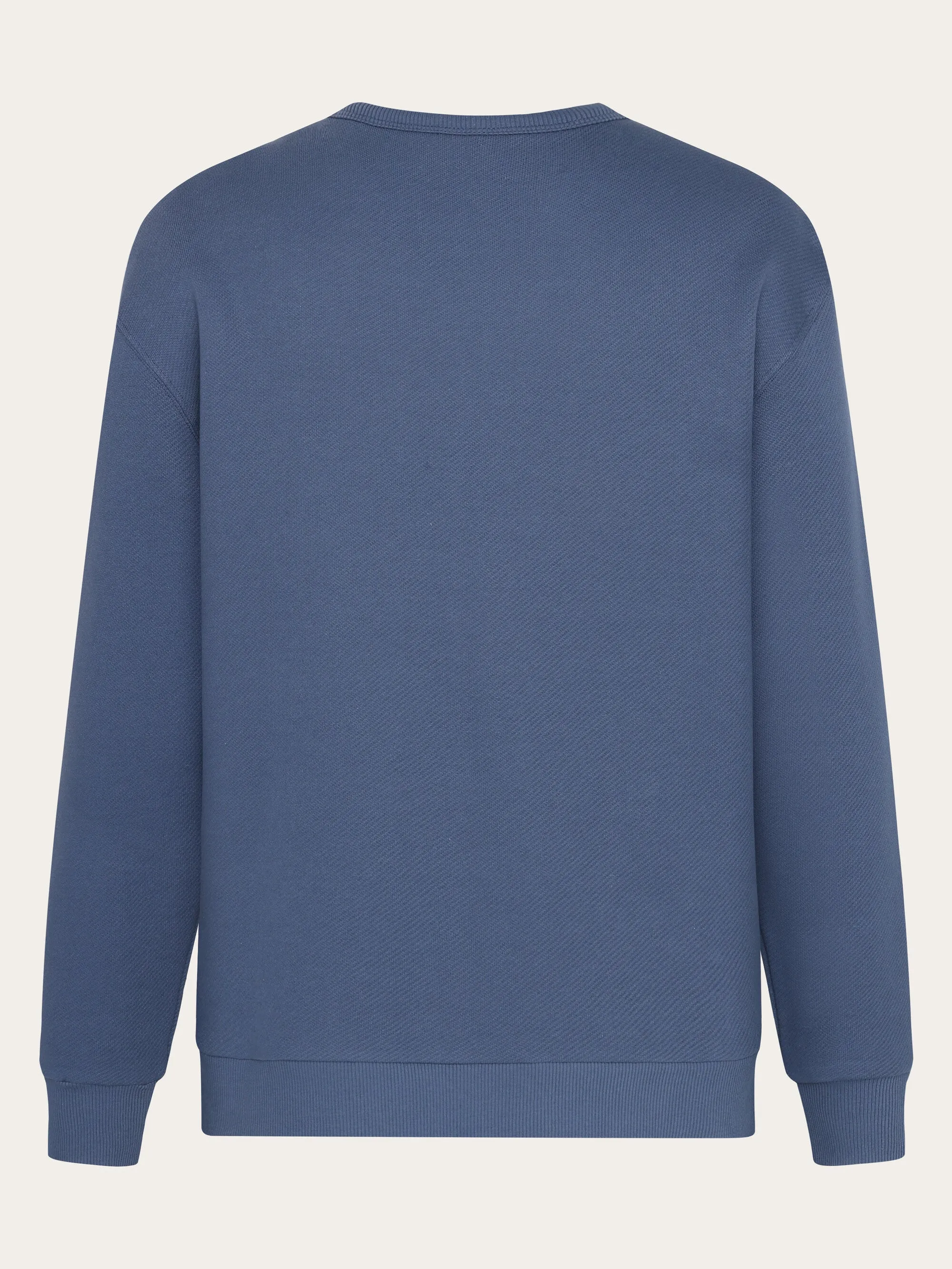 Straight fit sweat with embroidery at chest - Vintage Indigo Knowledge Cotton