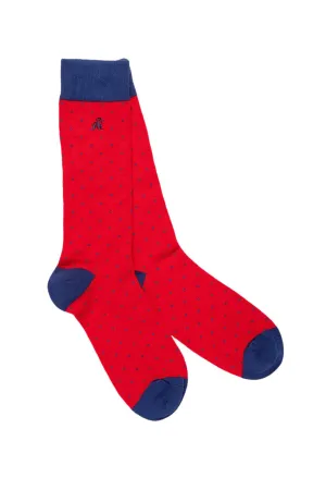 Swole Panda Bamboo Socks Red Spot