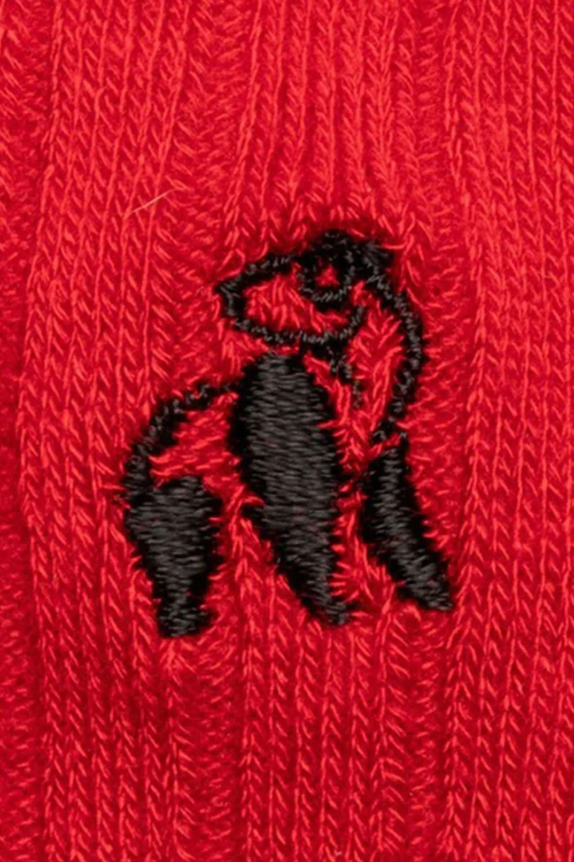 Swole Panda Bamboo Socks Red