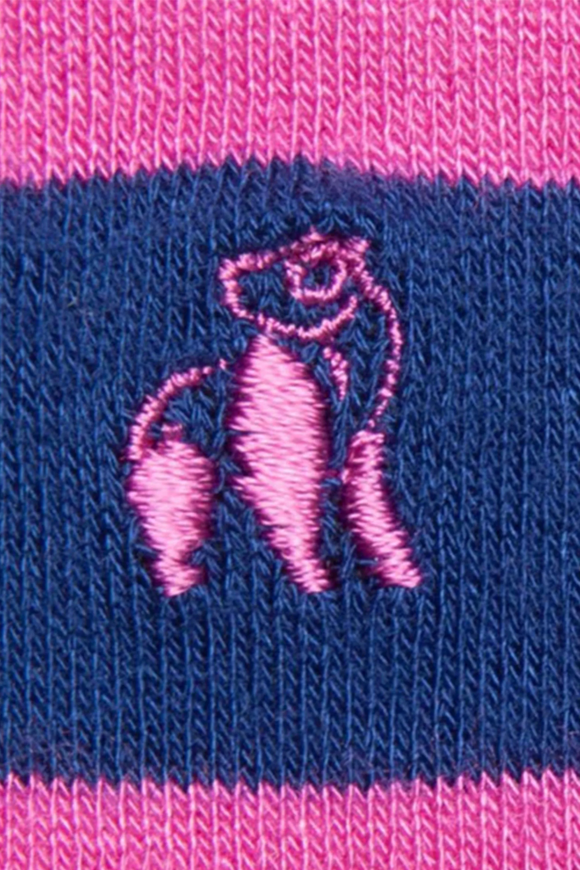Swole Panda Bamboo Socks Rich Pink Striped