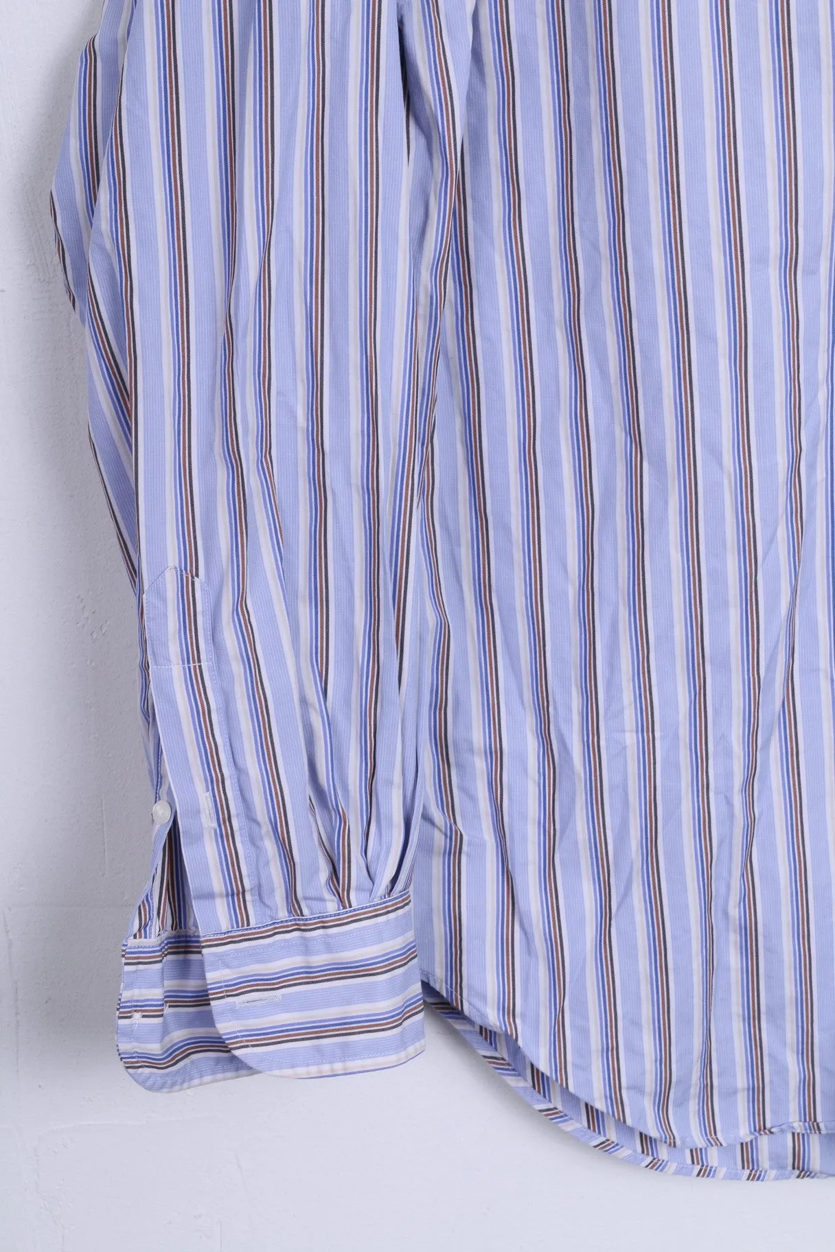 T.M.Lewin Mens M Casual Shirt Color Classic Fit Button Down Collar Cotton