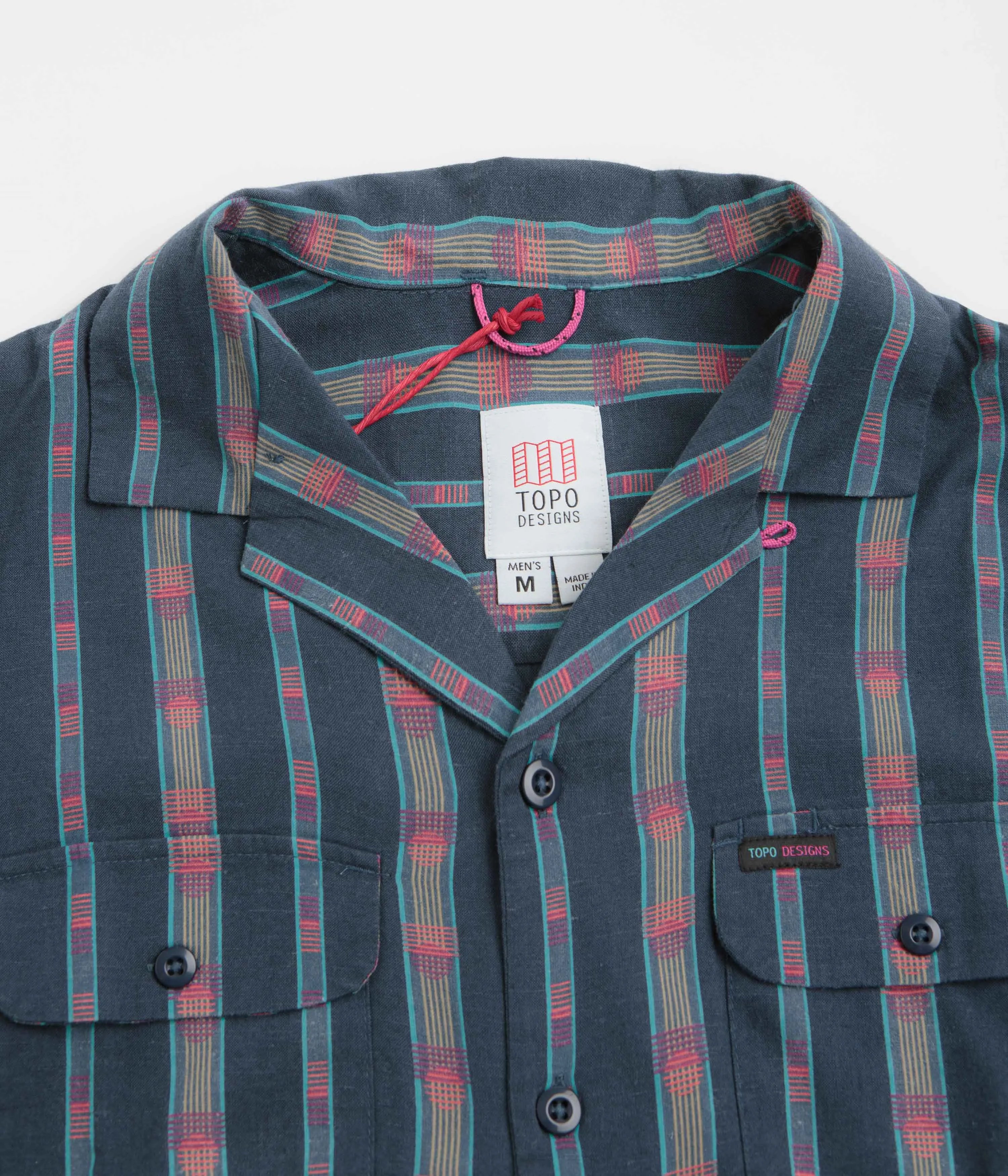Topo Designs Daytripper Short Sleeve Shirt - Sunset Stripe Midnight