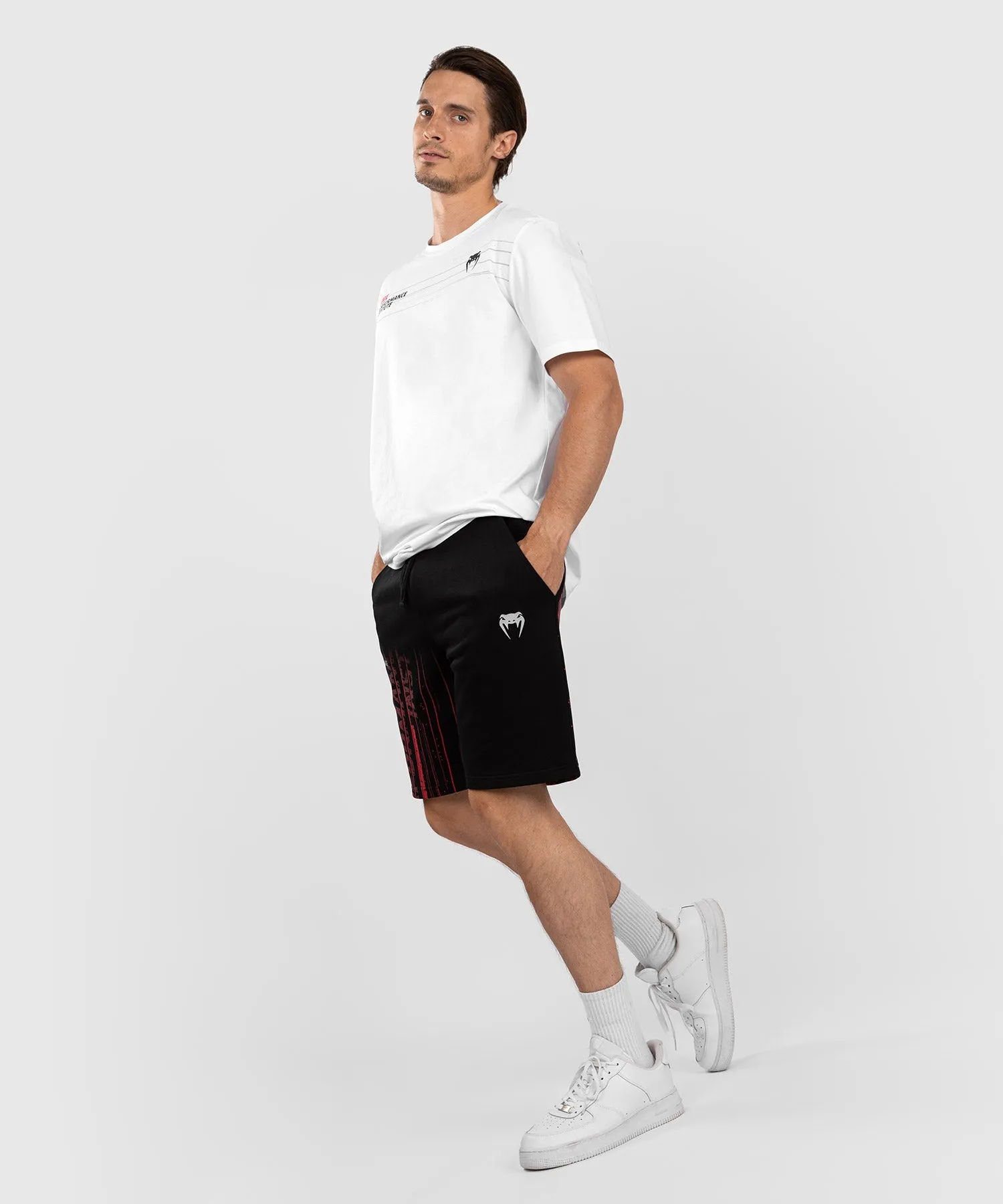 UFC Venum Performance Institute 2.0 Men’s Cotton Short - Black/Red
