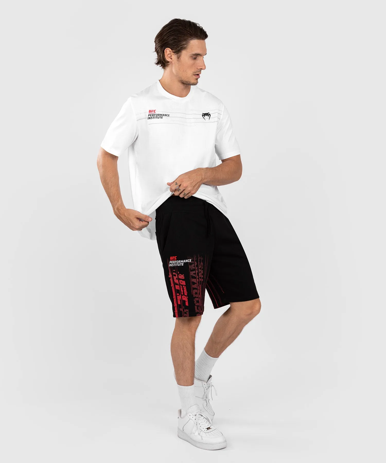 UFC Venum Performance Institute 2.0 Men’s Cotton Short - Black/Red