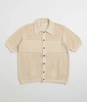 Universal Works Knit Short Sleeve Shirt - Ecru