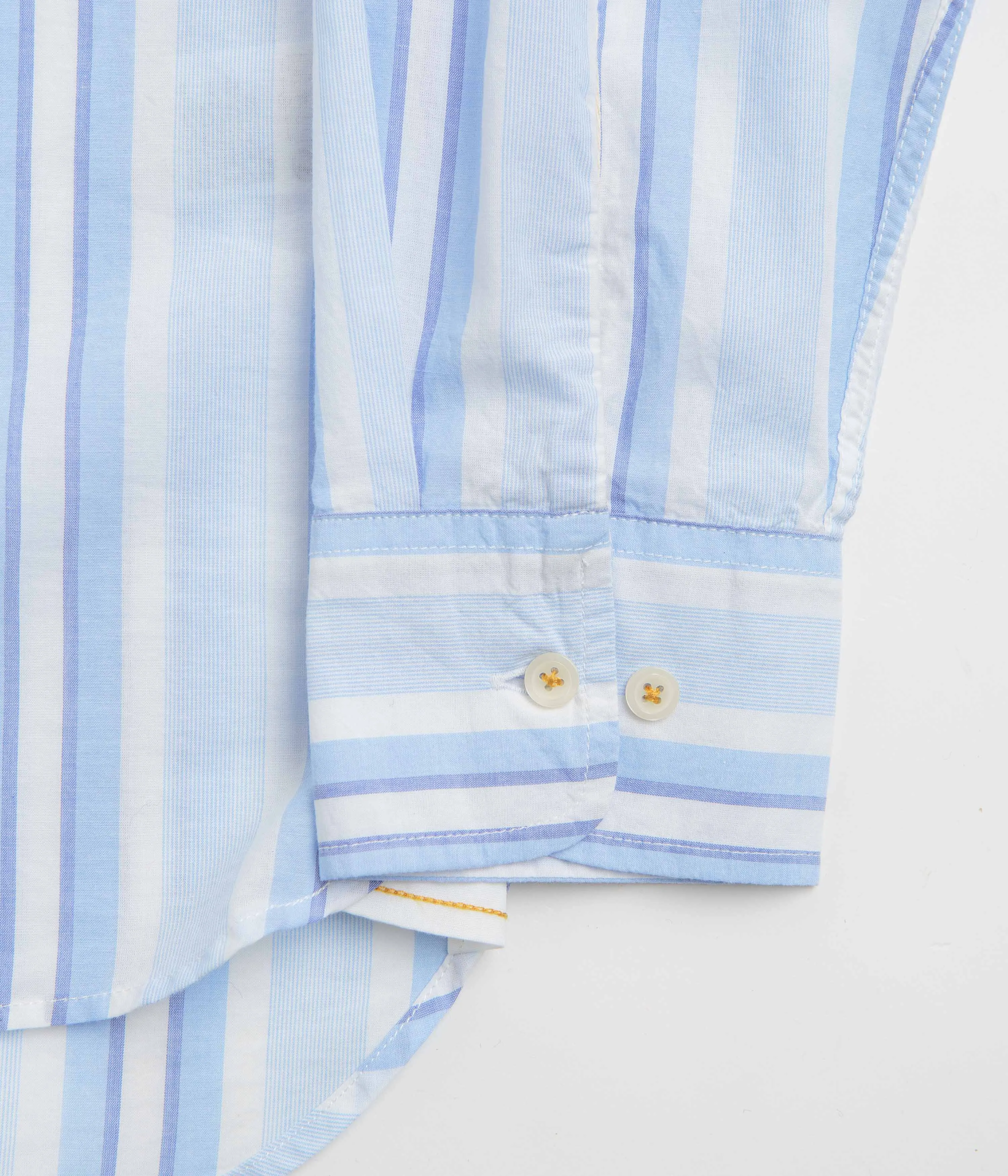 Universal Works Lazy Day Shirt - White / Blue