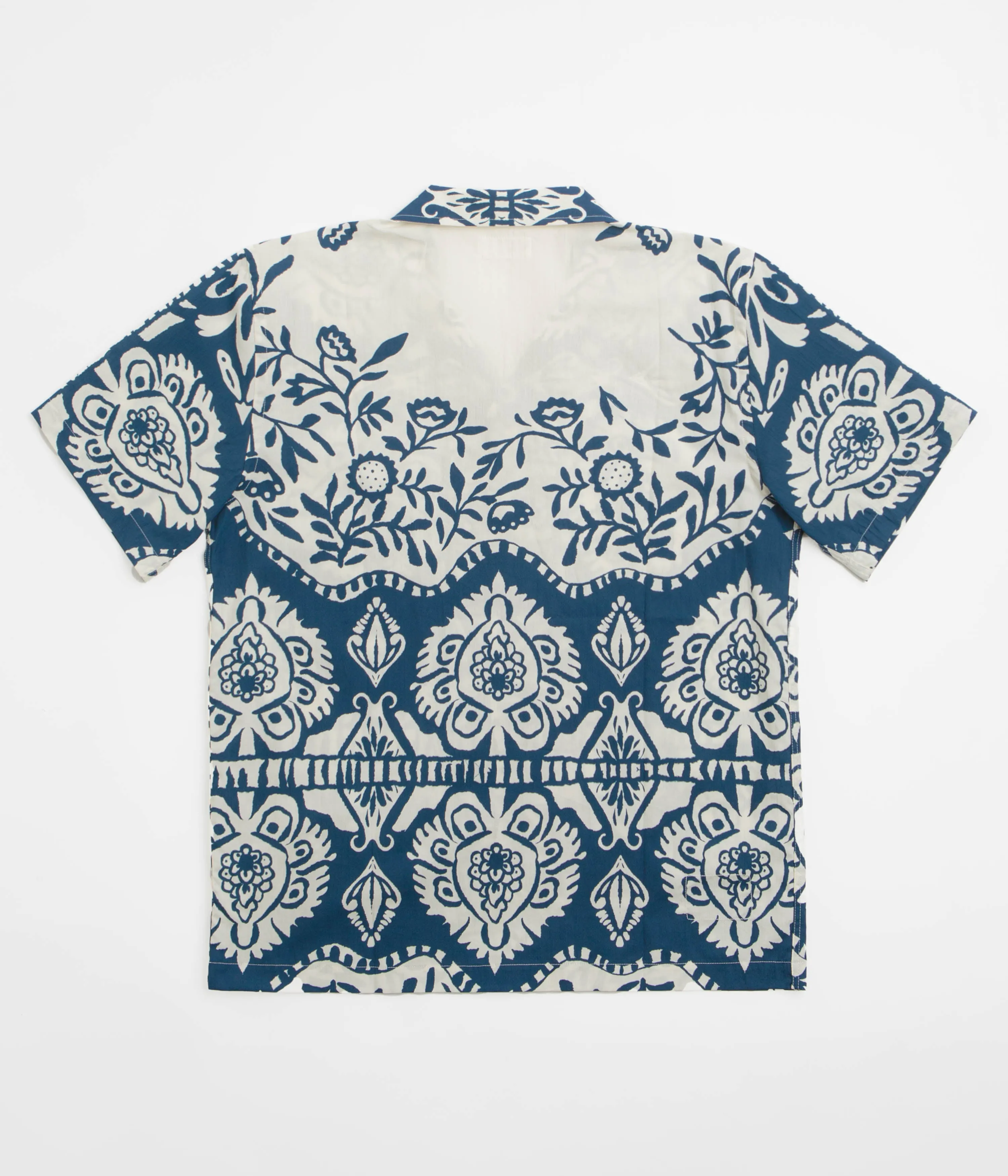 Universal Works Road Shirt - Navy / Island Print