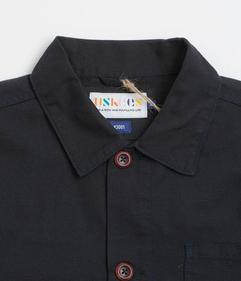 Uskees 3001 Buttoned Overshirt - Midnight Blue