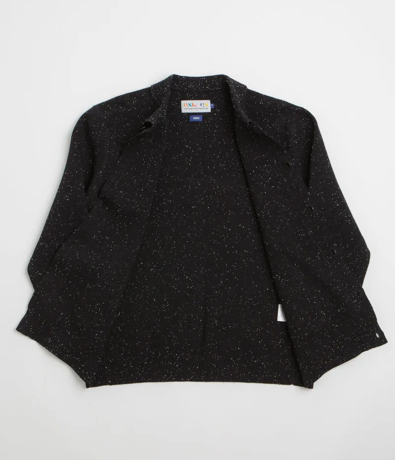 Uskees 3043 Collared Cardigan - Black