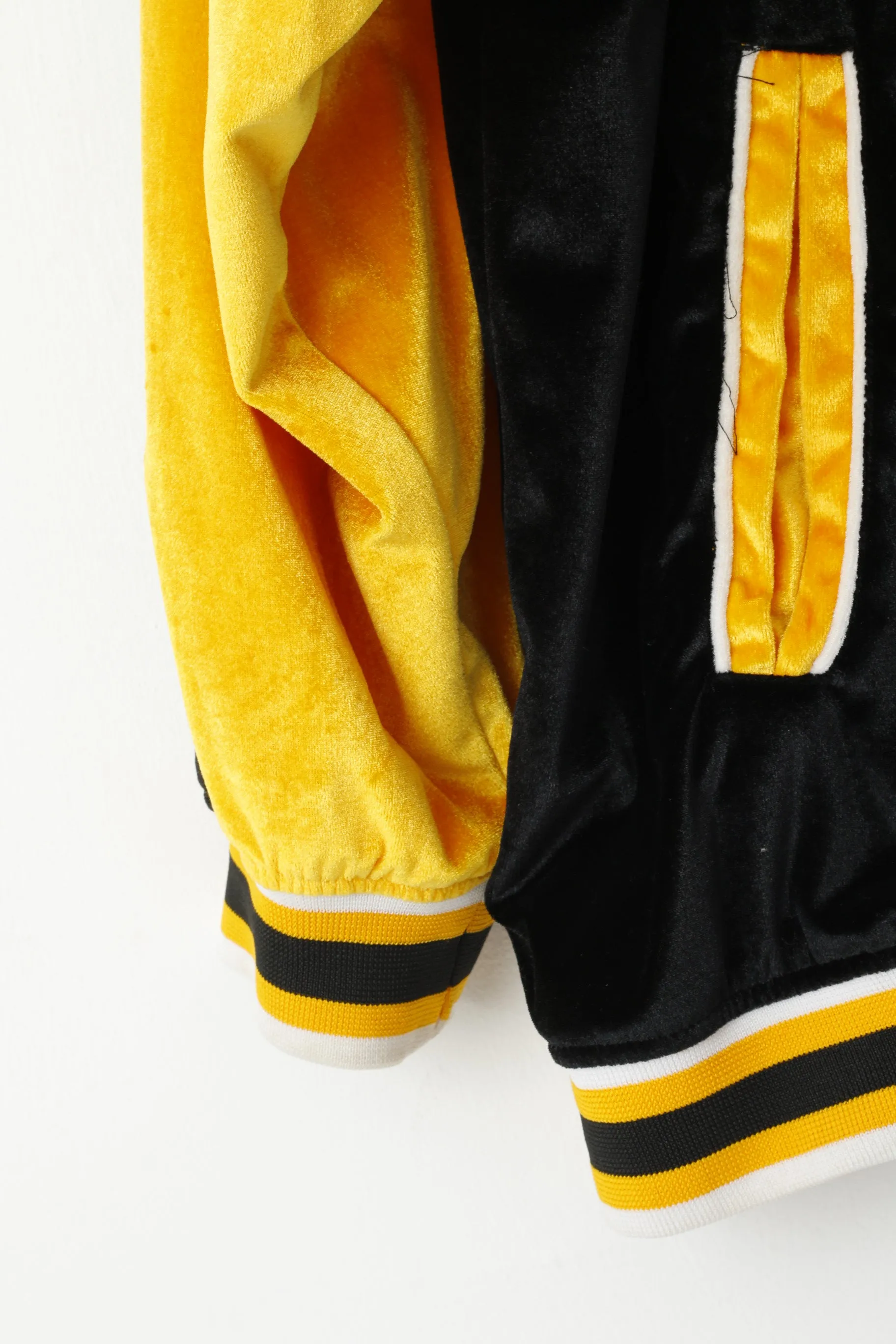 Veezo Wear Men 2XL Sweatshirt Bomber Basketball World Championship Players Club Yellow Sportswear