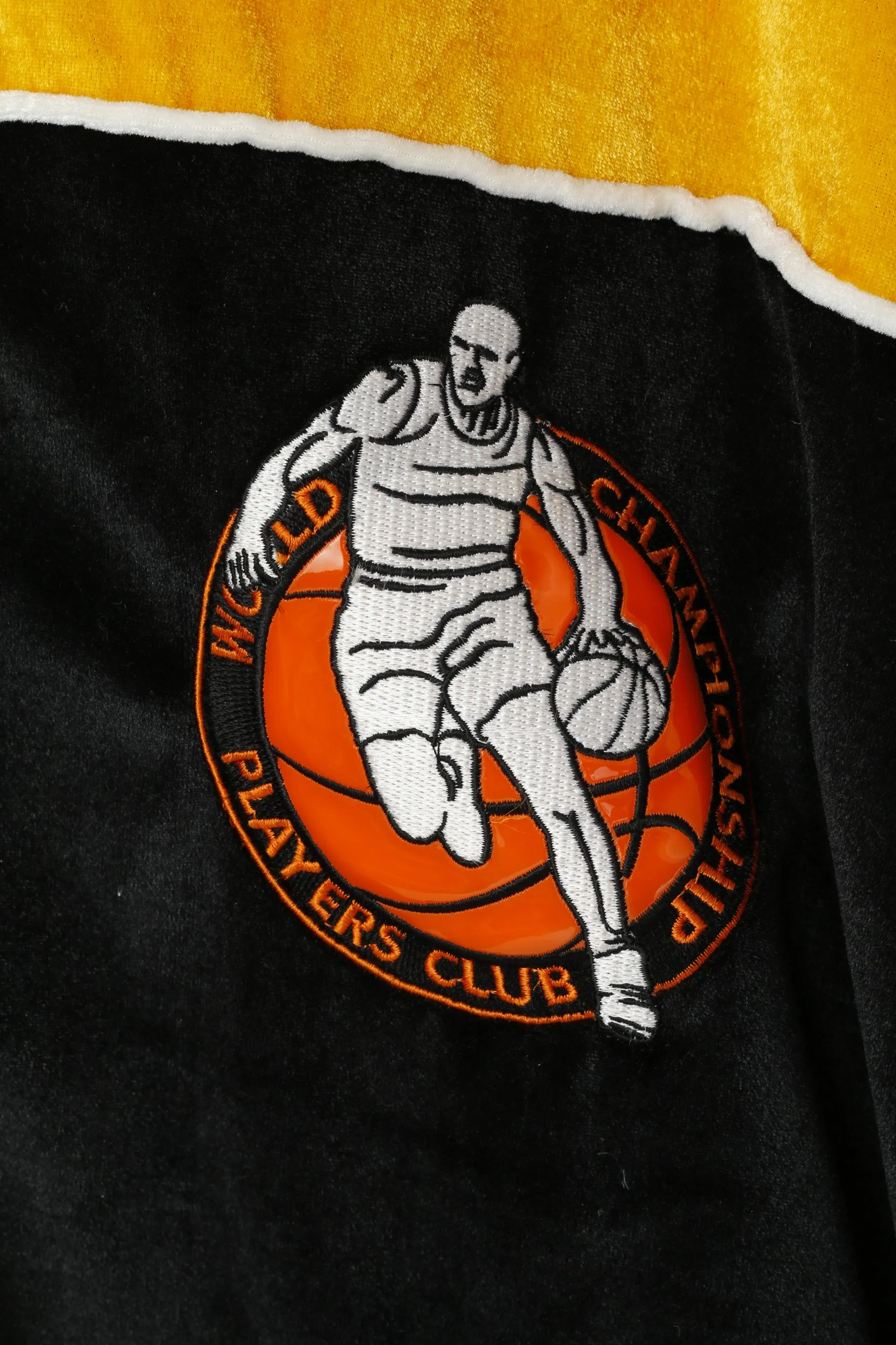 Veezo Wear Men 2XL Sweatshirt Bomber Basketball World Championship Players Club Yellow Sportswear