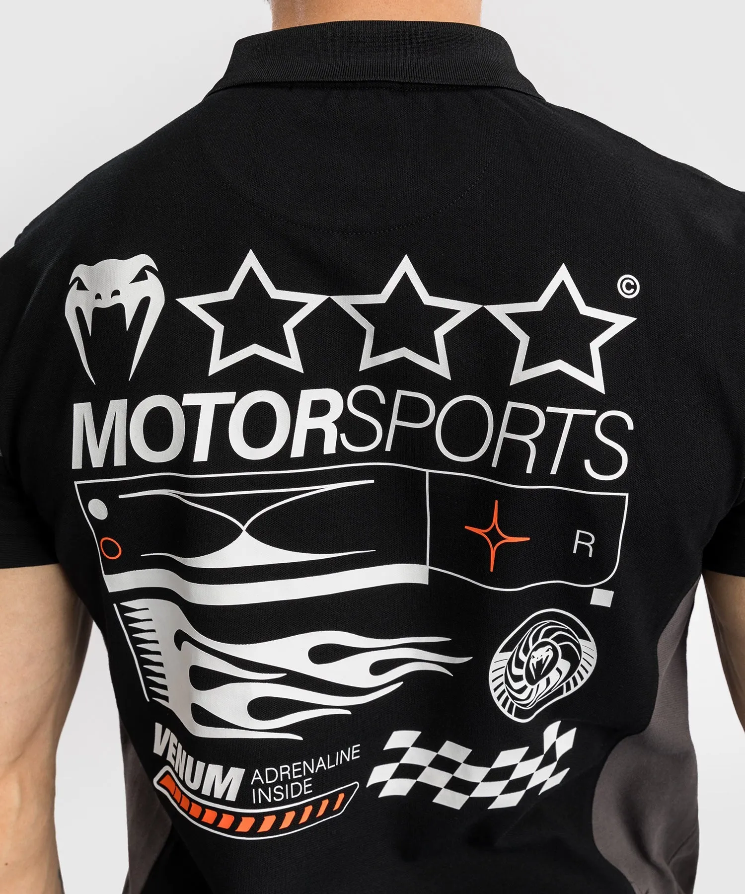Venum Motorsport Cotton Polo - Deep Black