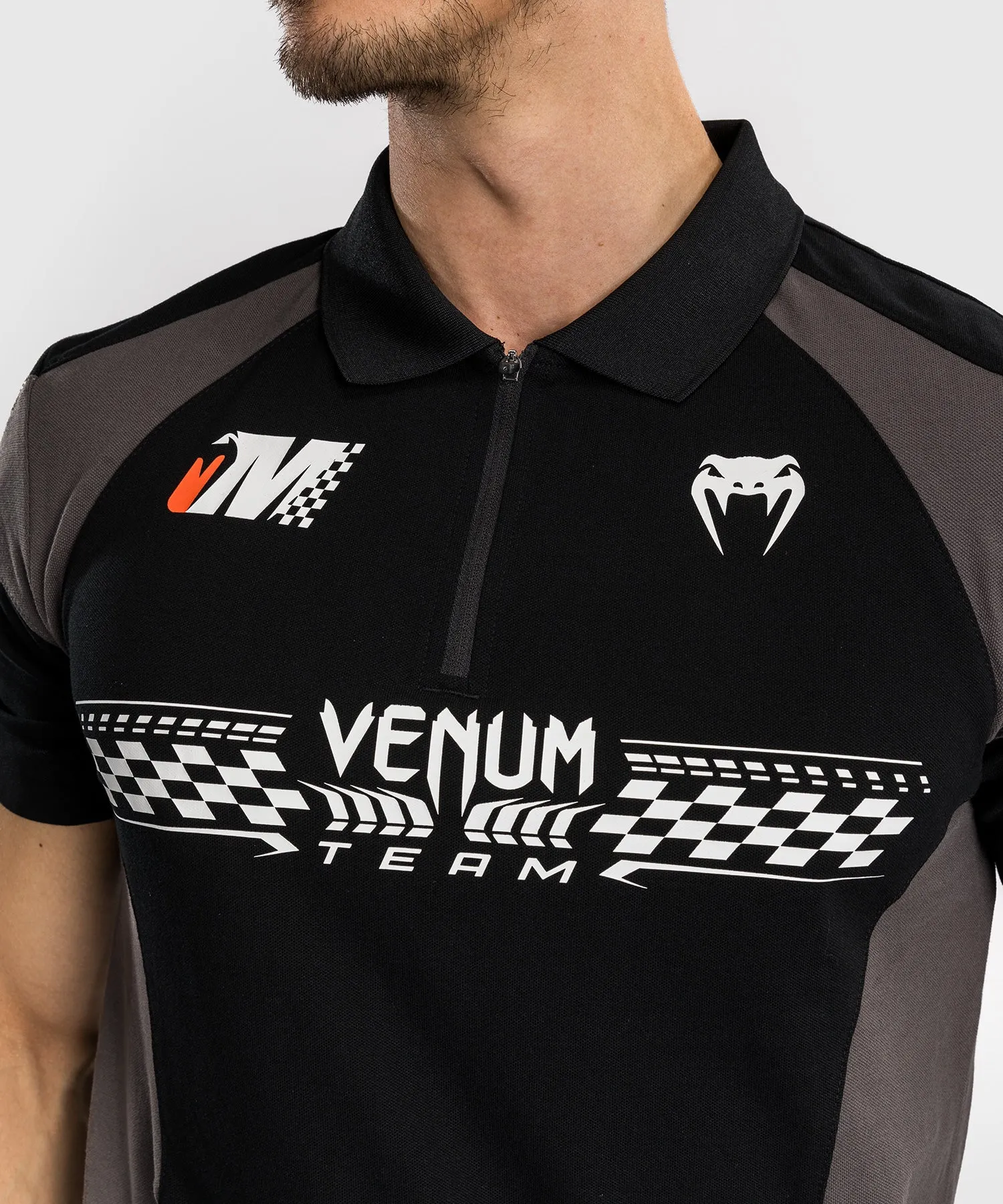 Venum Motorsport Cotton Polo - Deep Black