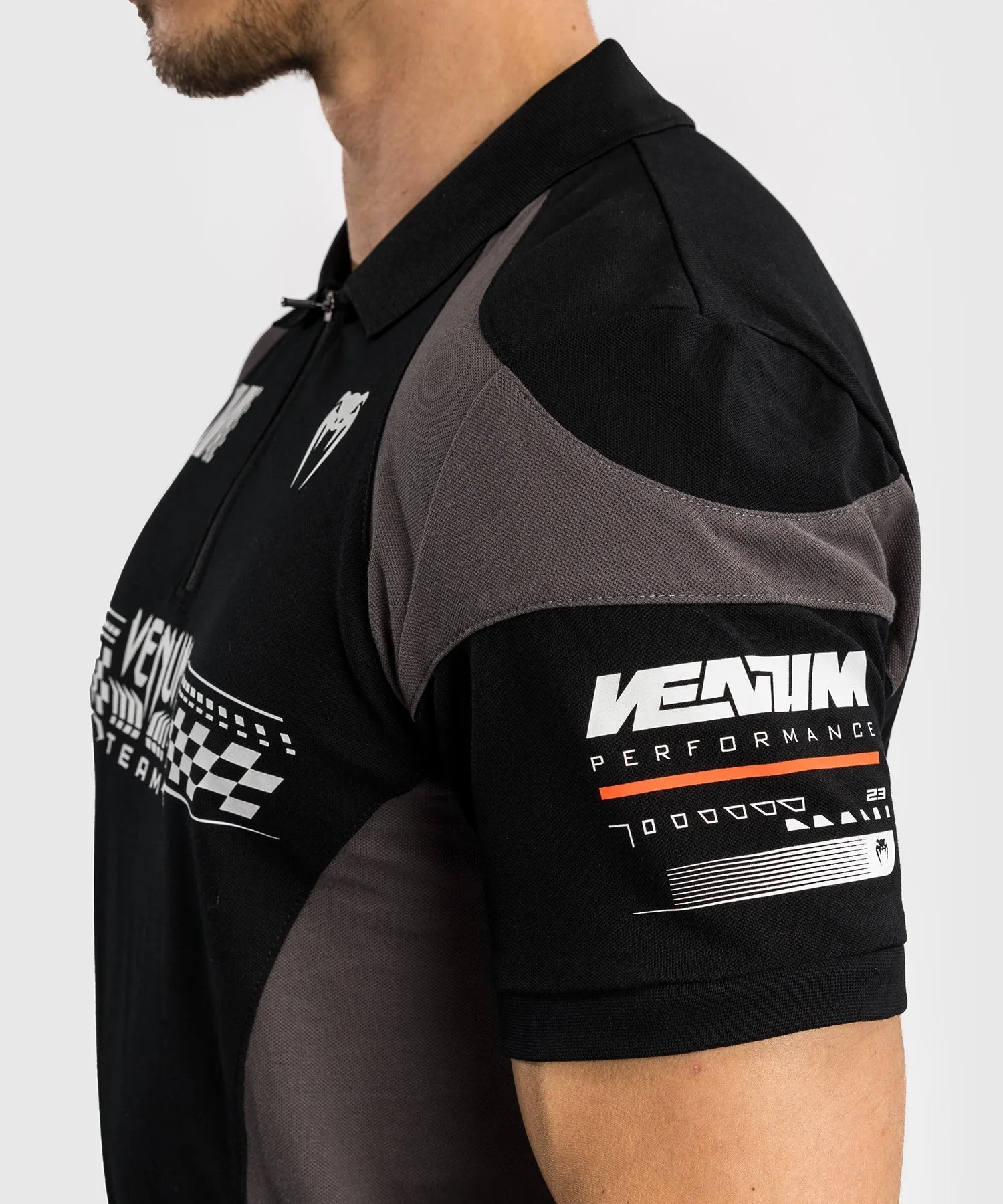 Venum Motorsport Cotton Polo - Deep Black