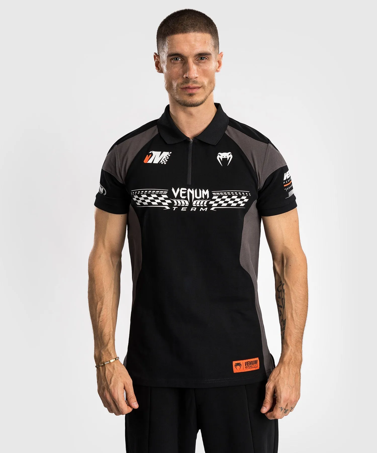 Venum Motorsport Cotton Polo - Deep Black