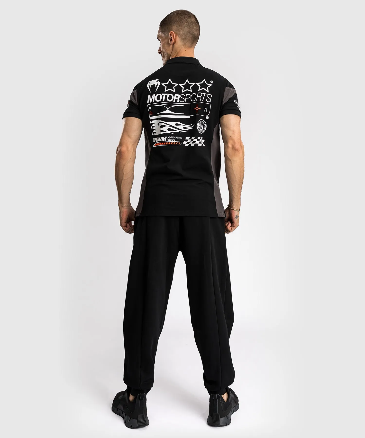 Venum Motorsport Cotton Polo - Deep Black