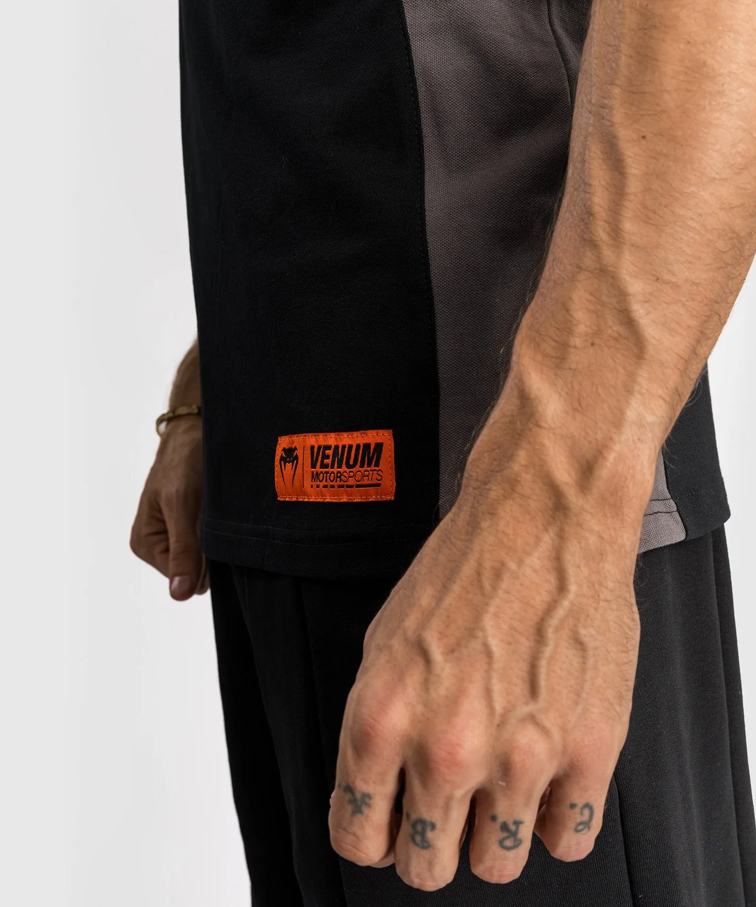 Venum Motorsport Cotton Polo - Deep Black