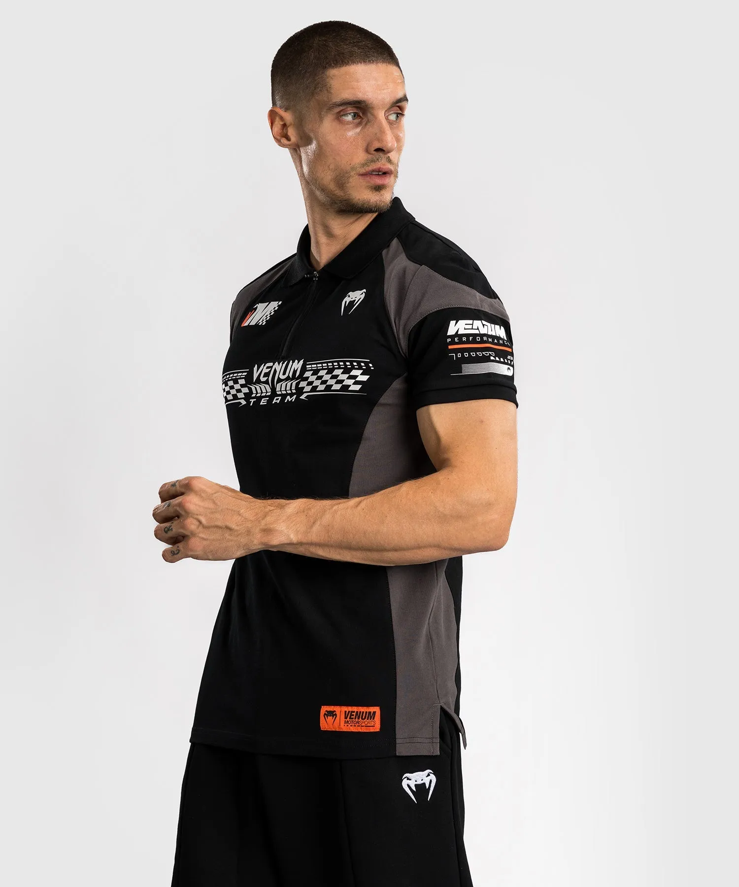 Venum Motorsport Cotton Polo - Deep Black
