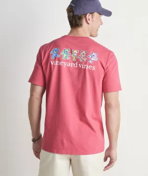 VIneyard Vines x Grateful Dead Dancing Bears Short-Sleeve Pocket Tee - Jetty Red