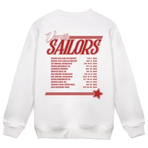 Vioncii Varsity Sailors Crewneck (White/Red)