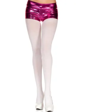 White Opaque Nylon Tights