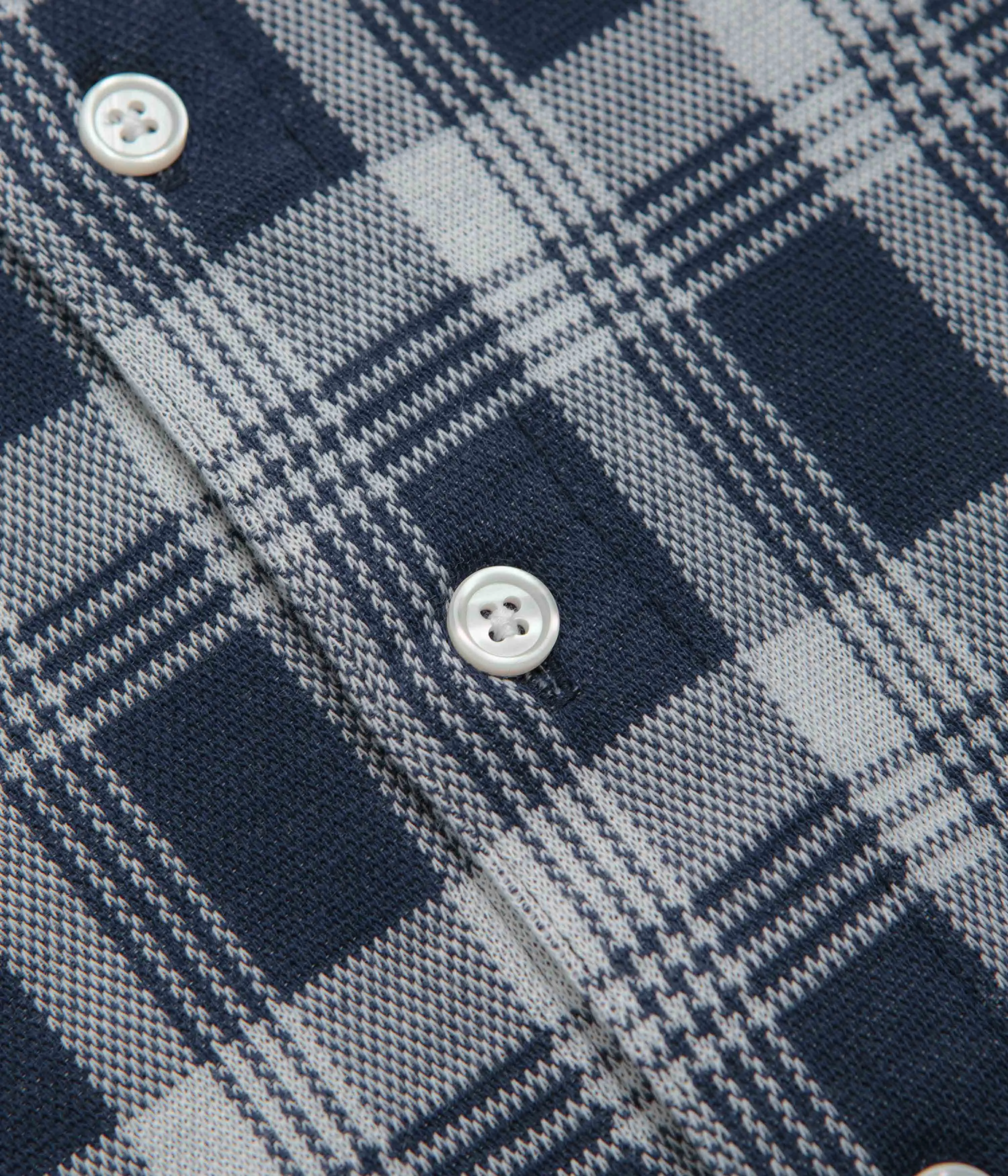 Yardsale YS Knitted Short Sleeve Shirt - Blue / White