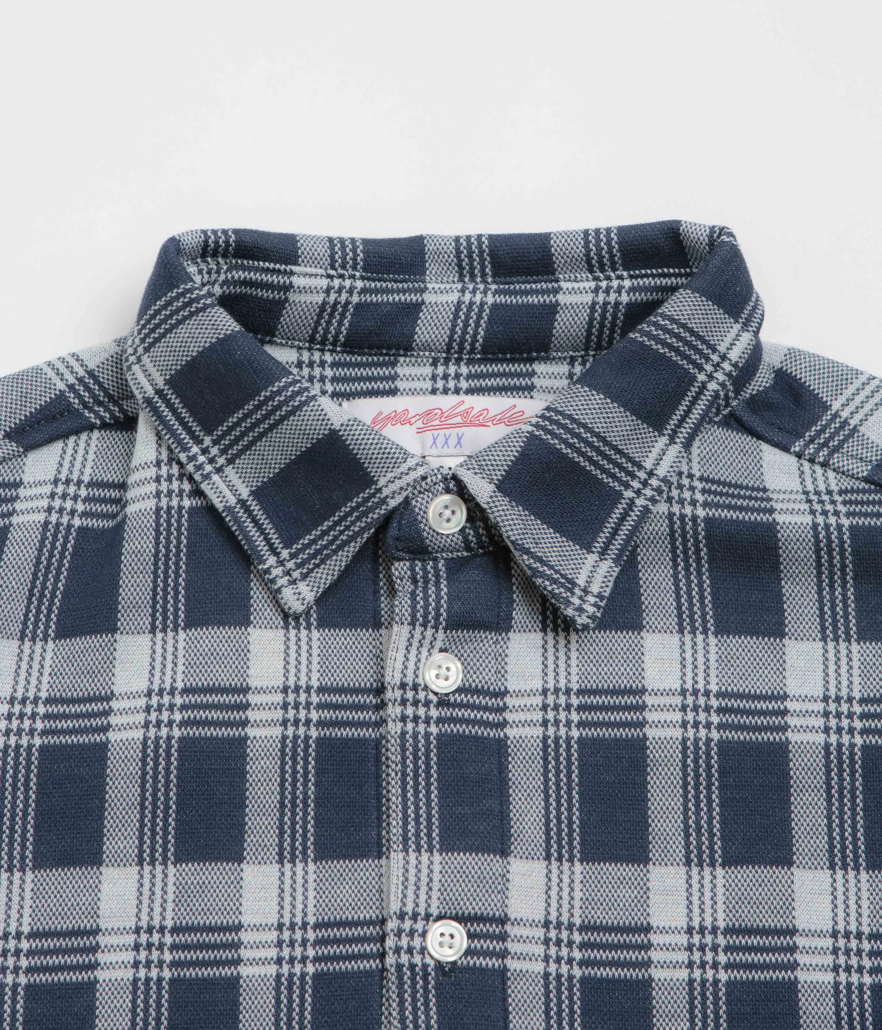 Yardsale YS Knitted Short Sleeve Shirt - Blue / White