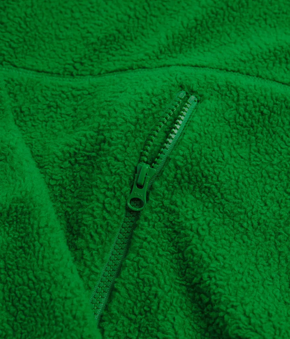 YMC Aaron Zip Fleece Jacket - Green
