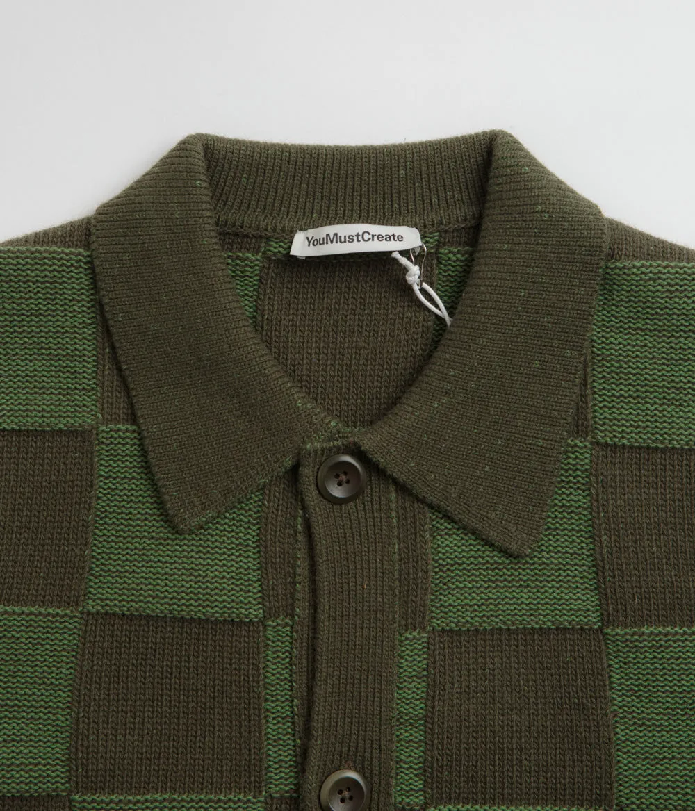 YMC Baker Cardigan - Green