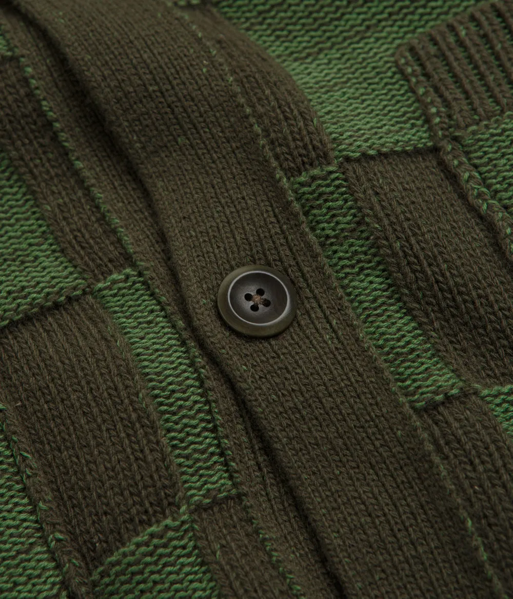 YMC Baker Cardigan - Green