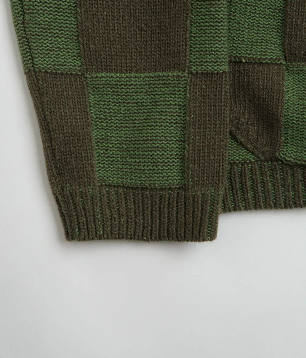 YMC Baker Cardigan - Green